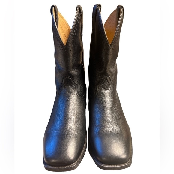 Ariat Heritage Roper Wide Square Toe Black Deertan 12D Like New main image 4